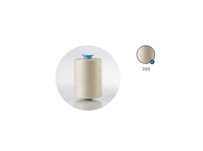 ZX 35 - 398 CREME FIL À COUDRE 100% POLYESTER TRÈS RÉSISTANT bobine 500m