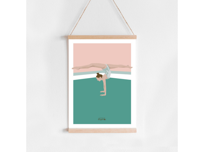 Affiche Gymnastique "Au sol"  - 50% de réduction