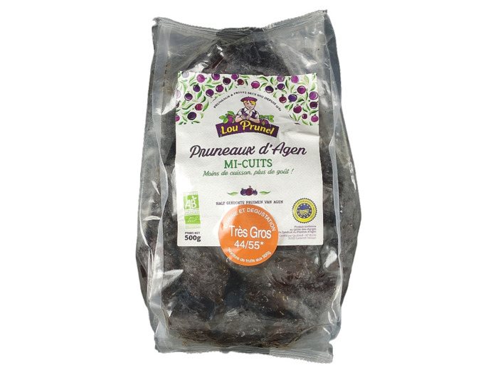 Pruneaux d'Agen Mi-Cuits 500g Bio
