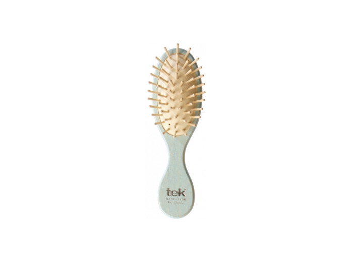 Mini Brosse ovale en Frêne Bleue