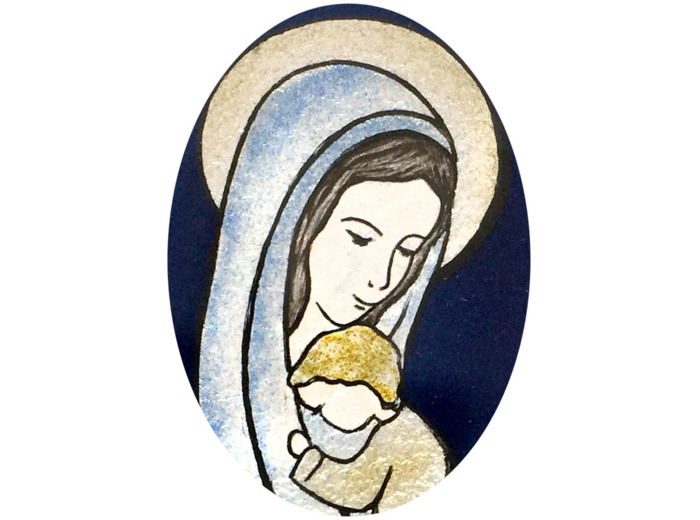 Amour filial 6,4X4,4cm - EMAUX DU LIBAN