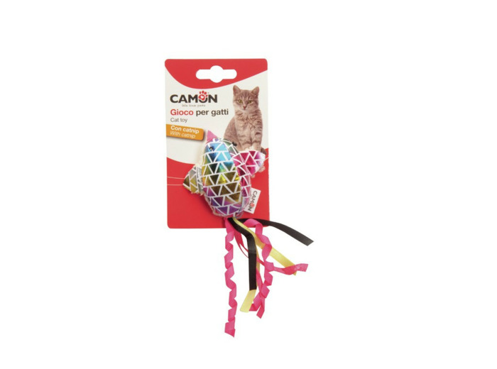 Jouet Chats, Oiseau brillant + herbe à chat - 8cm