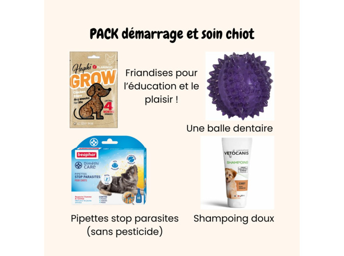 PACK démarrage et soin pour chiot