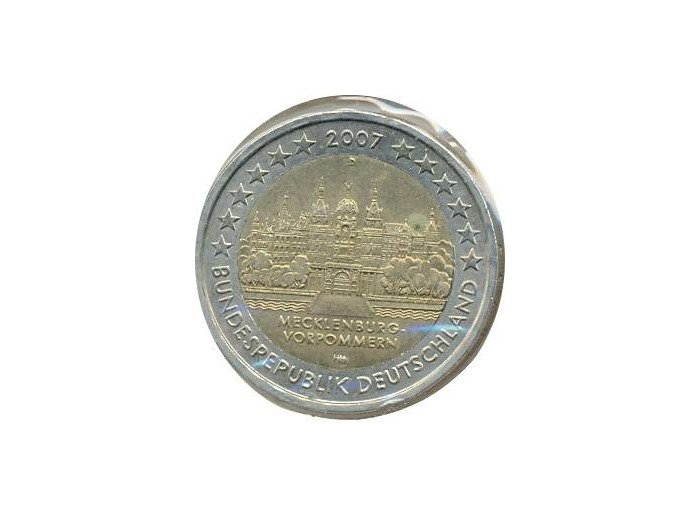 Allemagne 2007 D 2 EURO COMMEMORATIVE MECKLENBURG SUP