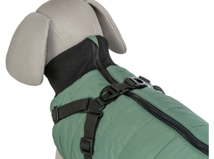 TRIXIE, Manteau PONTIS avec harnais intégré (sauge)