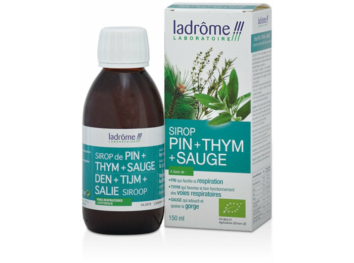 Sirop Pin Thym Sauge-150 ml-Ladrôme