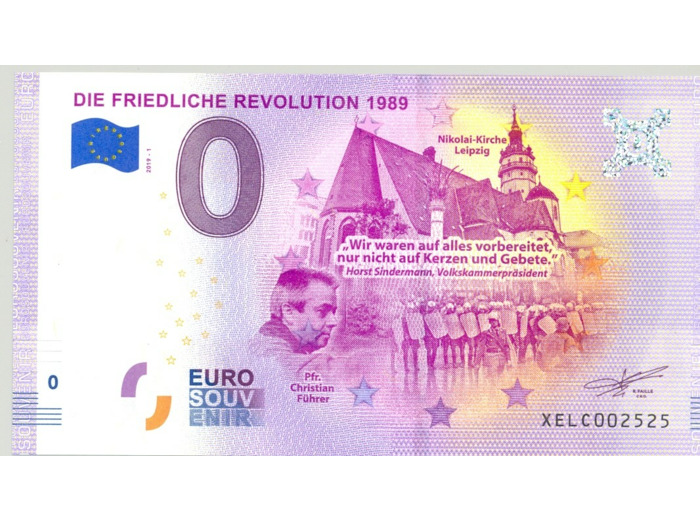 ALLEMAGNE 2019-1 DIE FRIEDLICHE REVOLUTION 1989 Numero 2525 BILLET 0 EURO
