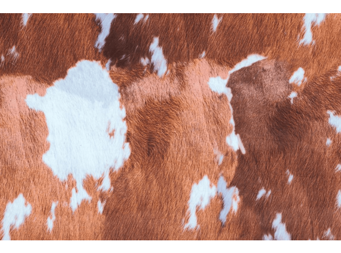 Velours vache rousse 145cm 75000 tours martindale au mètre