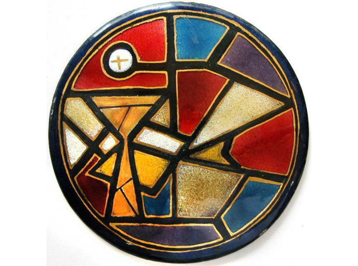 Vitrail du calice D10,5cm - EMAUX DU LIBAN