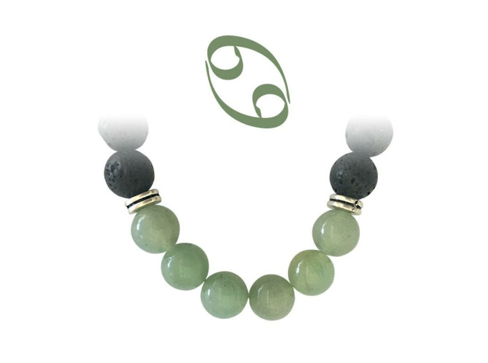 Bracelet zodiacal Aventurine-Pierre du Cancer