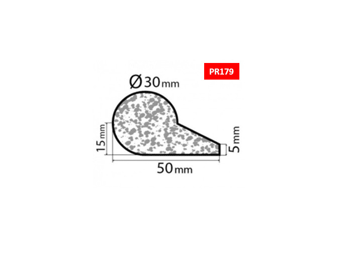 Bourrelet profilé mousse PR179 – 2m