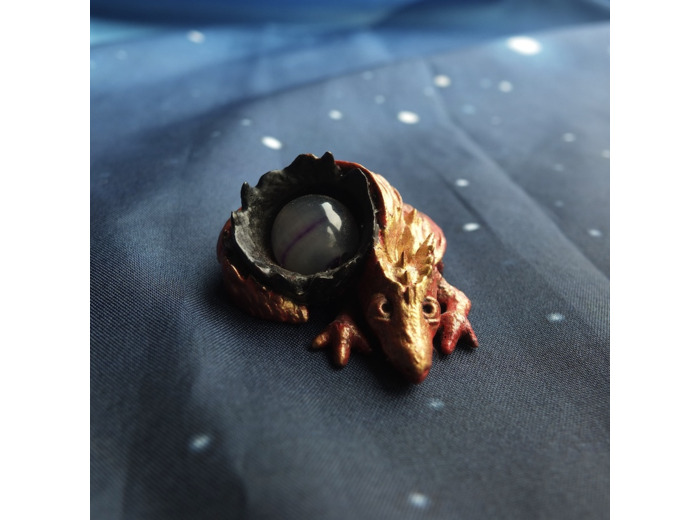 Figurine "BB Dragon" et sa jolie pierre