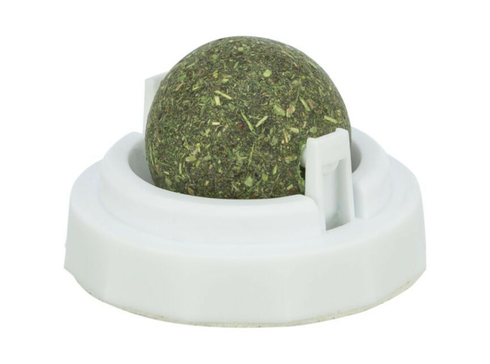 Balle d'herbe à chat avec support - Ø5cm