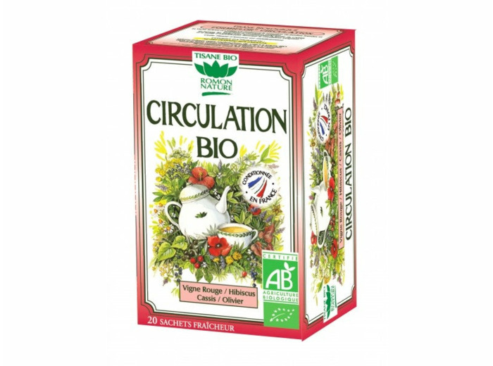 Tisane circulation bio-20 sachets-Romon Nature
