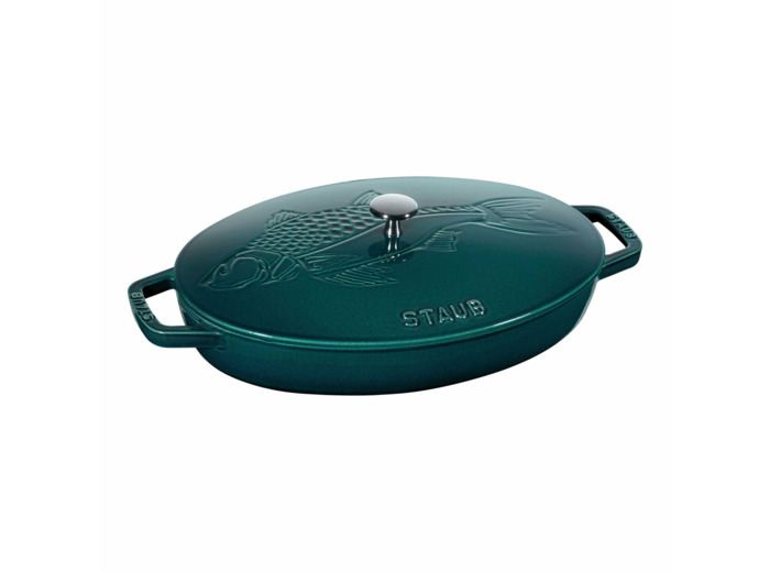 PLAT A POISSON EN FONTE  33 cm