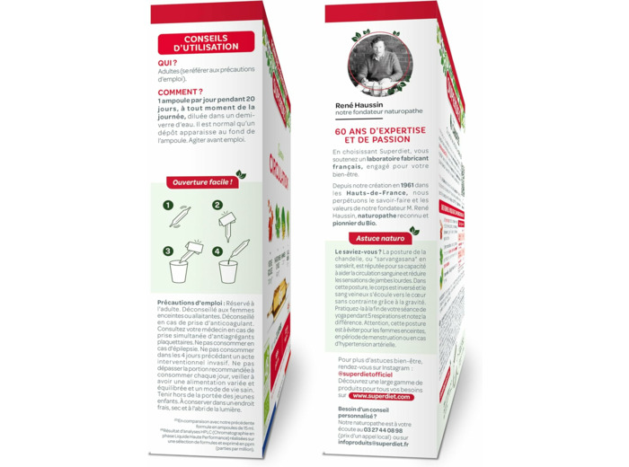 QUATUOR CIRCULATION AMPOULE 20X15ML SUPER DIET