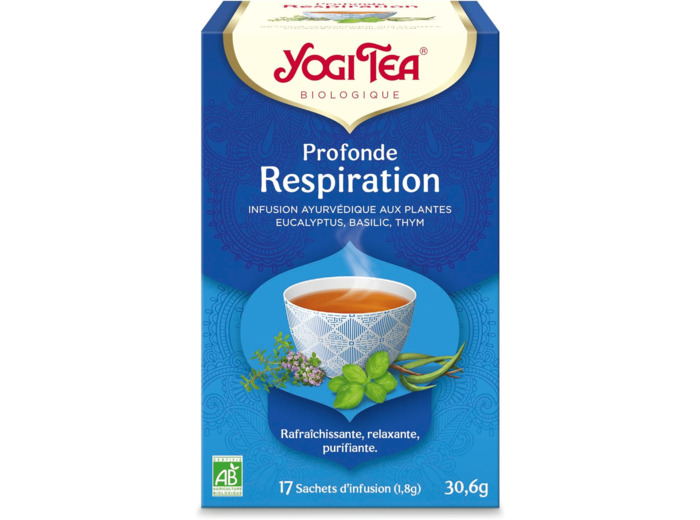Tisane profonde respiration 17x1,8g Yogi Tea