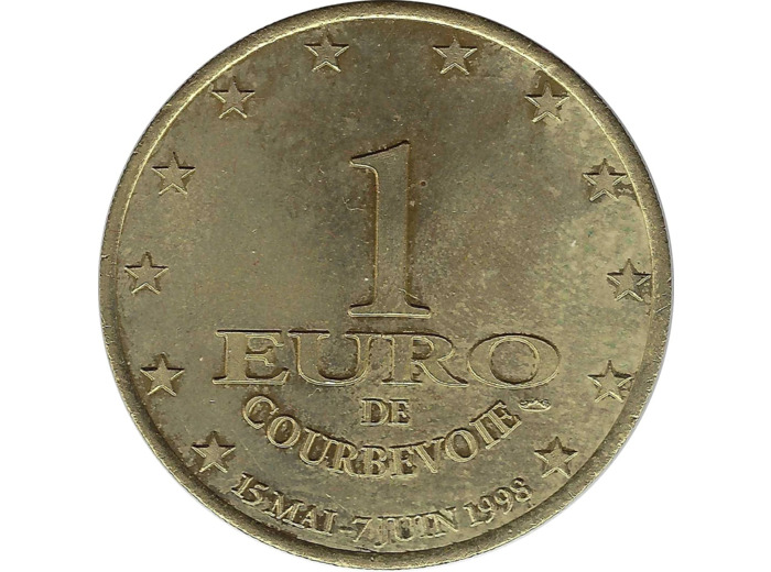 EURO TEMPORAIRE 1 EURO DE COURBEVOIE 1998 UNC