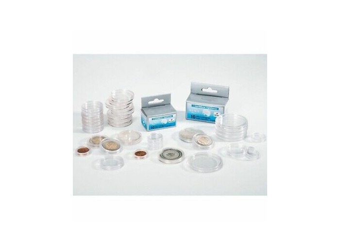PROMO BOITE DE 100 CAPSULES POUR MONNAIES 37mm LEUCHTTURM