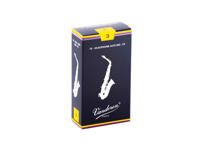 Boîte de 10 anches de saxophone alto force 3 Vandoren