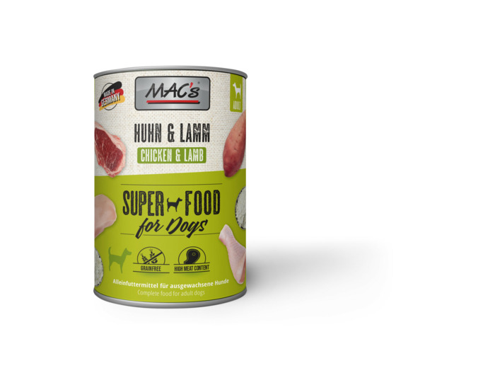 MAC'S Volaille & agneau pour chien - 400g