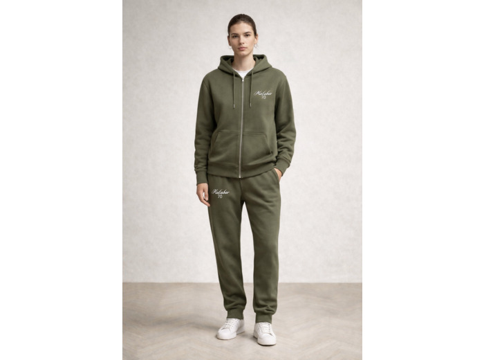 Hoodie zippé Malabar en coton organique – Confort premium