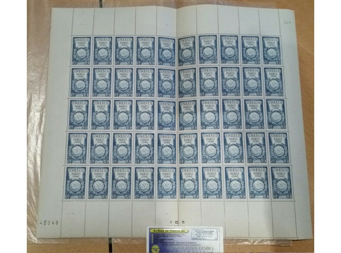 France 1946 Yvert n° 771 neuf * Feuille 50 timbres