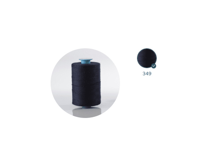 ZX 75 - 349 ENCRE FIL À COUDRE 100% POLYESTER TRÈS RÉSISTANT bobine 1000m