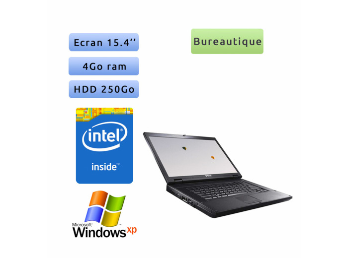 Dell Latitude E5500 - Windows XP - 2.2GHz 4Go 250Go - port serie - 15.4 - Ordinateur Portable PC