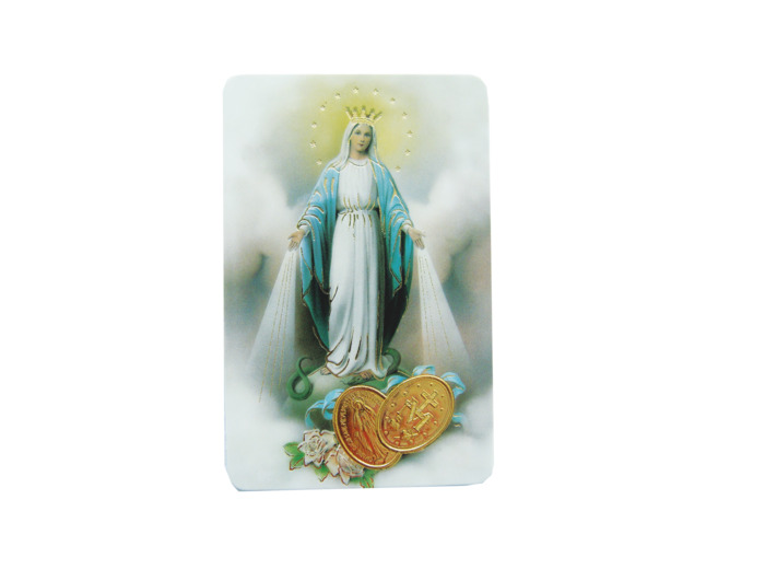 Carte Plastifiée + Poinçon + Prière 55x85cm - MIRACULEUSE
