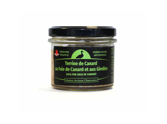 Terrine de Canard au Foie de Canard et aux Girolles (20% FOIE GRAS DE CANARD) 80 g