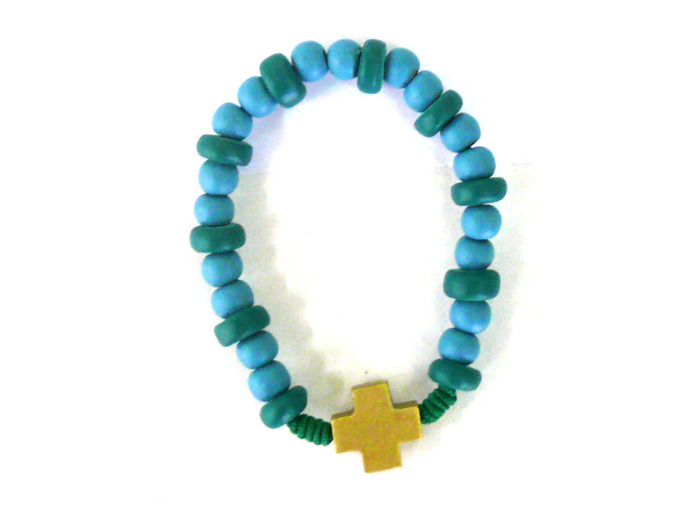 Bracelet doré turquoise D5cm