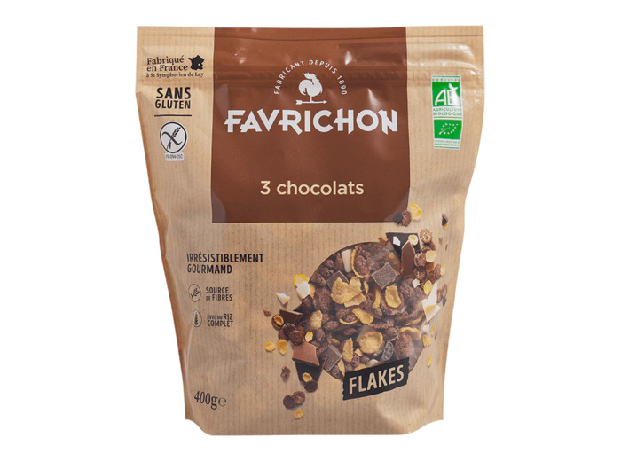 Flakes 3 chocolats-400g-Favrichon