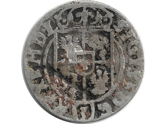 POLOGNE - SIGISMUND III 3 POLKER argent 1623 0gr91 TB