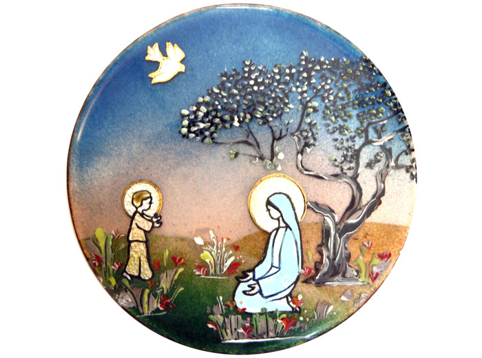 Vierge des Prés D10,5cm - EMAUX DU LIBAN