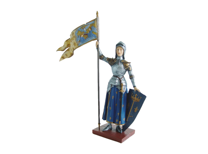 Jeanne d'Arc Oriflamme en Résine 20cm