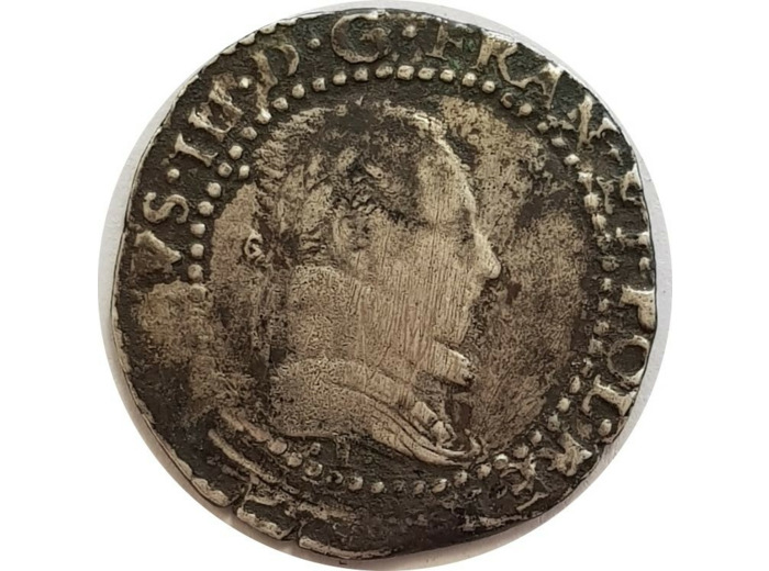 HENRI III (1574-1589) DEMI FRANC 1578 .I. (Limoges) B+