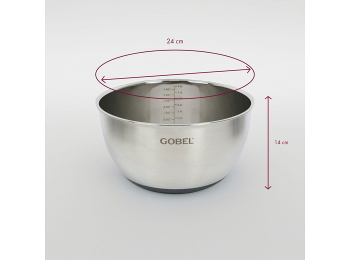 CUL DE POULE INOX  24CM