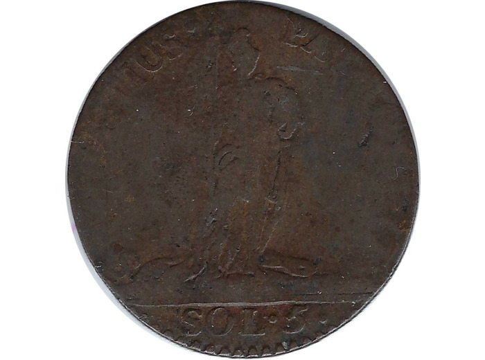 ITALIE (SARDAIGNE) 5 SOLDI 1796 B+