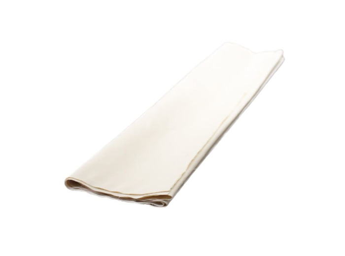 Toile blanche 180g/m2 pliée dossée, le mètre (ou en rouleau de 50m)