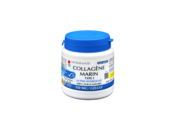 Collagène marin type 1 hydrolysé-90 gélules-Vecteur santé
