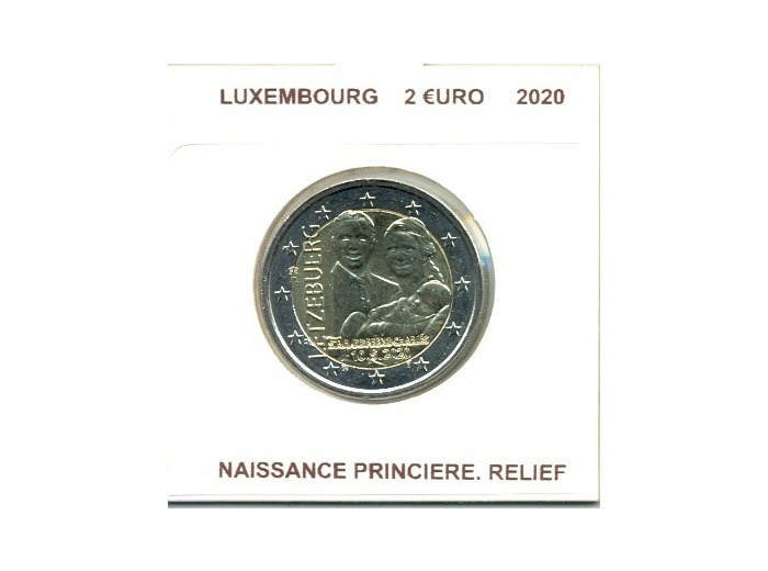 LUXEMBOURG 2020 2 EURO NAISSANCE PRINCIERE RELIEF SUP