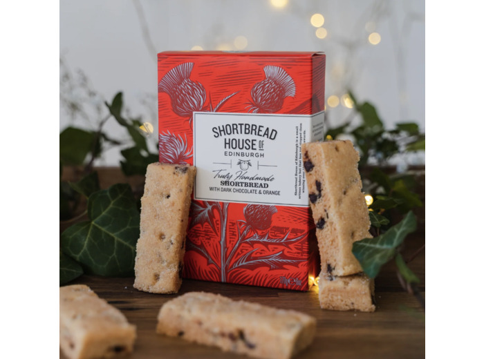 Shortbreads d'Edinburgh orange-chocolat