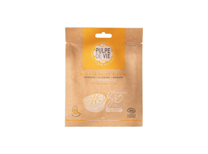 Masque en tissu éclat Pamplemousse