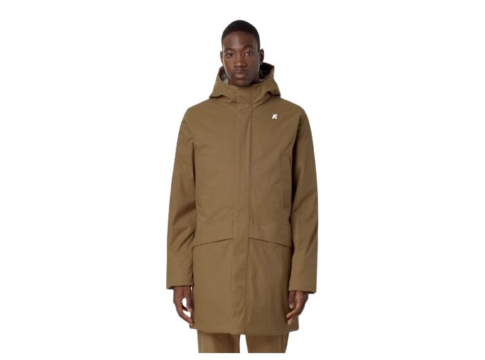 Parka K-WAY Jarno Twill Marmotta Brown-Beige