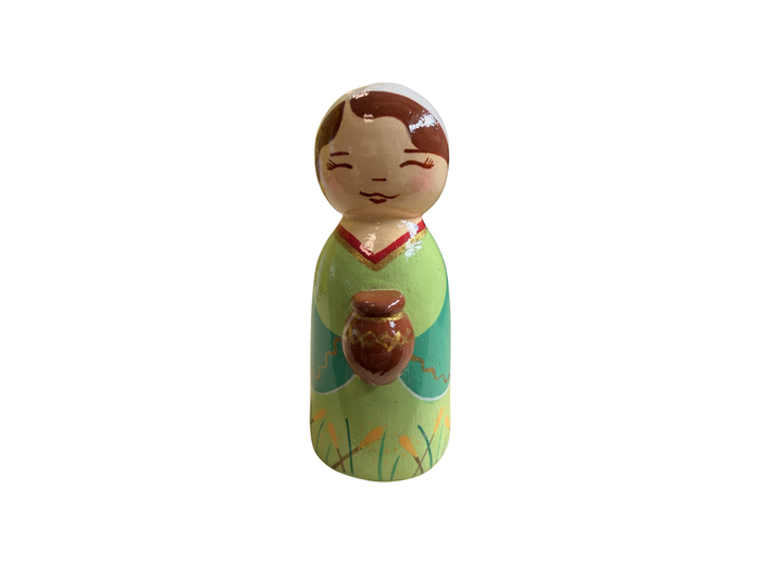 Ruth en bois tourné 8cm + boite