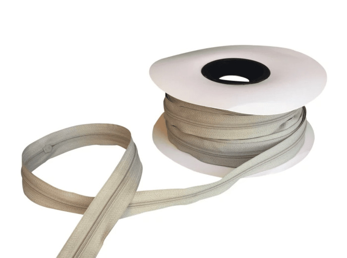 Rouleau de fermeture à glissière 5mm gris fumé 300 25m H90151