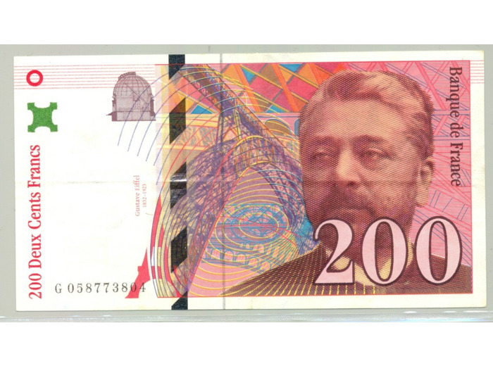 FRANCE 200 FRANCS EIFFEL Serie G 1997  TTB+
