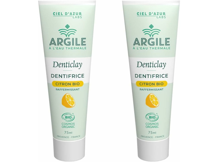 Dentifrice citron eau thermale raff 75ml Denticlay