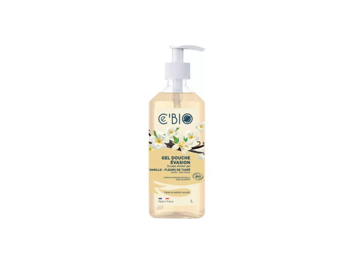 Gel douche Evasion Vanille et Fleurs de Tiaré 1L